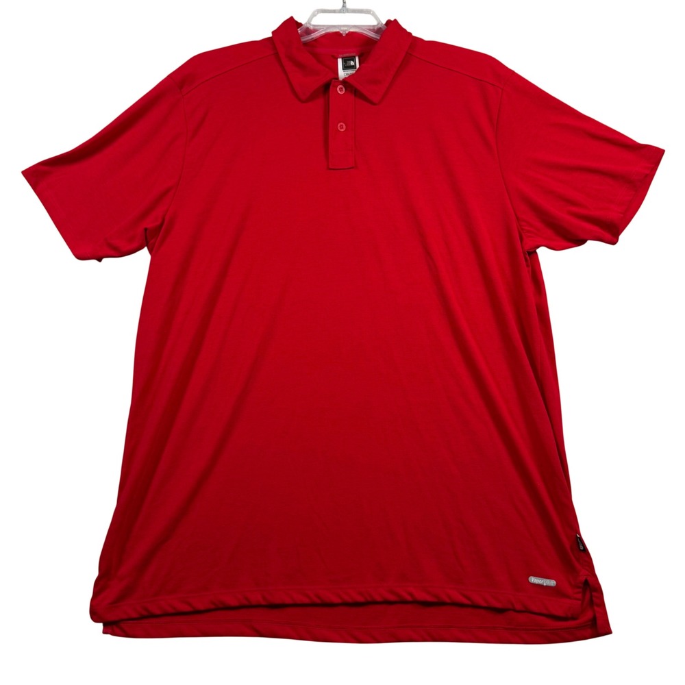The North Face Polo Shirt Mens XXL Red VaporWick Short Sleeve Performance